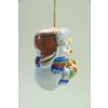 Ярославская майолика / Christmas toy "Snowman in earflaps"