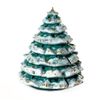 Гжельский Фарфоровый завод / Sculpture Herringbone backlit cobalt green paint gold