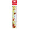 Ruler plastic 15 cm, PYTHAGORAS "Butterfly", colored print, with a wavy edge, Euro slot