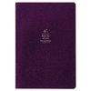 BRAUBERG / Notebook 48 y. checkered cover leatherette with sequins, stitching, A5 (147x210mm), Lilac, SPARKLE / 10 pcs.