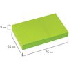 BRAUBERG / Self-adhesive block (stickers) NEON, 76x51 mm, 90 sheets, green