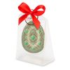 Chocolate curly white with emerald decor