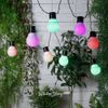Kaemingk / Solar Colors Solar Light String, 10 RGB Multi-Color Lights, 2.7m, Black PVC, IP44