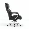 BRABIX PREMIUM "Pride HD-100" armchair, 250 kg, natural leather, black