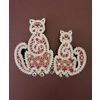 Снежинка / Snowflake / Panel 3D "Cats"