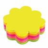 BRAUBERG / Self-adhesive block (stickers) shaped NEON "Flower", 250 sheets, 5 colors
