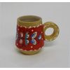 Беломорские узоры / Wooden mug "Shenkurskiy red painting" the height 7 cm
