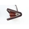 Clutch zipper brown
