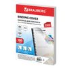 Plastic covers for binding, A4, SET 100 pcs., 300 microns, white, BRAUBERG