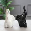 Керамика ручной работы / Set of figurines "Elephants Yin-Yang No. 1"