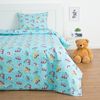 Экономь и Я / Save and Me / Bed linen 1.5 bd. "Bunnies" color blue, 145 × 210, 150 × 210, 50 × 70 cm-1 piece, coarse calico 120 g / m2