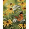 Опт-картина / Peinture par numéros 40x50 Papillon en fleurs