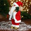Зимнее волшебство / Doll "Santa Claus in a sweater and a shiny coat with white fur"