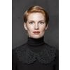 Снежинка / Snowflake / Lace round collar with floral ornament