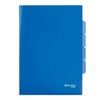 Classeur classeur 3 compartiments, rigide, BRAUBERG, bleu, 0,15 mm