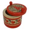 Беломорские узоры / Salt shaker wooden "Mezenskaya painting. Deer"
