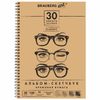 Sketchbook, ivory 150 g/m2, 297 x420 mm, 30 sheets, comb, BRAUBERG ART "CLASSIC"
