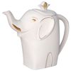 HILLTOP / Tea "Royal Gold" black sheet 80 g, porcelain teapot "ELEPHANT GOLD" 700 ml