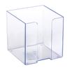 Suporte para bloco de papel STAMM, plástico, 90x90x90 mm, transparente
