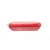 Clutch zipper, red crocodile