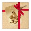 Gift set of chocolates "girl on a sled"