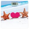SCARLETT / Floor scales SC-BS33E076, electronic, weight up to 180 kg, square, glass, with a picture