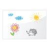 Pizarra de cristal para rotulador magnético (60x90 cm), 3 imanes, BLANCO, BRAUBERG