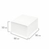 STAFF / Glued note block, cube 9x9x5 cm, white, whiteness 90-92%