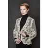 Снежинка / Snowflake / Women's lace jacket with floral ornament