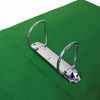 Chất kết dính 2 vòng BRAUBERG, bìa cứng / PVC, 75 mm, màu xanh lục, lên đến 500 tờ (tuổi thọ gấp đôi)