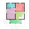 Frame country houses "Linz" option 2, project 198, the Prod