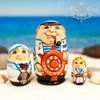 Matryoshka "Sevastopol Sailor" 3 dolls