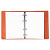 BRAUBERG / Notebook on rings A5 (180x220mm), 120 sheets, textured leather, "Fusion", blue / orange / 2 pcs.