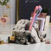Сималенд / Organizer for stationery "Black-gold marble"