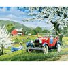 Опт-картина / Painting by numbers 40x50 Rest by the car