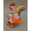 Дымковская глиняная игрушка / Figurine "Cockerel with a carved collar"