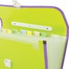 Maletín de plástico BRAUBERG "Joy", A4 (330x245x35 mm), 13 compartimentos, con borde, etiquetas de índice, verde claro