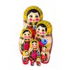 Золотая Хохлома / Traditional matryoshka 8 dolls