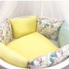 Dreams Store / Set of sides for a round crib "Sunny Unicorns"
