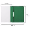 BRAUBERG plastic folder, A4, 130/180 µm, green