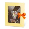 Chocolate greeting card "Wish to be always in chocolate"