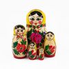 Семеновская роспись / Russian girl - traditional matryoshka, 5 dolls 11 cm