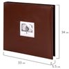 Photo album BRAUBERG "Smooth brown" for 500 photos 10x15 cm, under smooth skin, brown