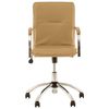 Armchair "Samba GTP", wooden overlays, chrome, leatherette, sand