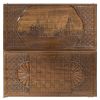 GamesDealer / Backgammon sculpté "Red Square" avec une poignée 60, Haleyan