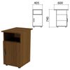 Side cabinet "Eco", 405х600х740 mm, door, shelf, walnut
