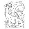 Coloring by numbers A4, ONLANDIA "DIPLODOCUS", WITH ACRYLIC PAINTS on cardboard, brush
