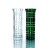 Гусевской Хрустальный завод / Crystal vase for flowers "Beads" small green