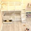 Dreams Store / Classic bunk bed-lodge + white with chest of drawers