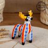 Дымковская глиняная игрушка / Figurine "Deer with blue spots"